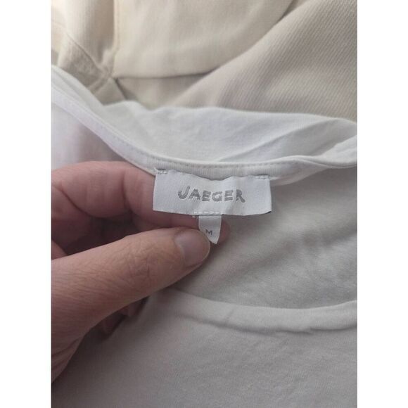 Jaeger Soft Heavyweight Long Sleeved Scoopneck T-Shirt Tee Sz L EST - Picture 4 of 7